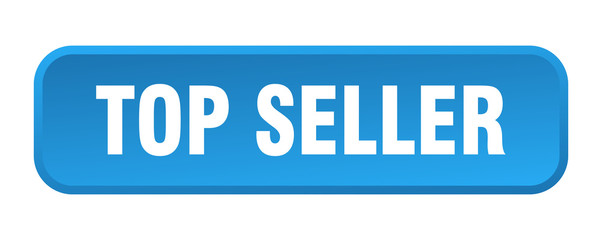 top seller button. top seller square 3d push button