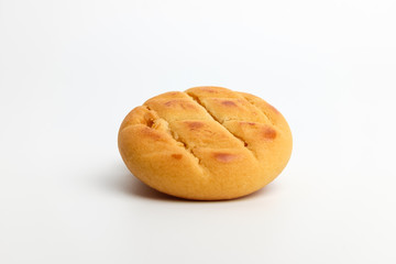 Delicious cookies on white background