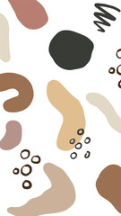 Vector abstract story social media template shapes