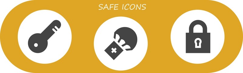 safe icon set