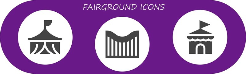 fairground icon set