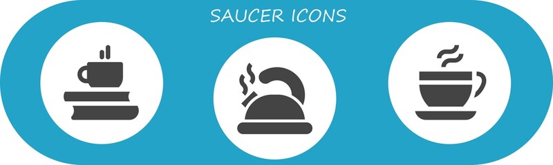 saucer icon set