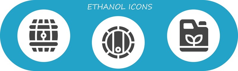 ethanol icon set