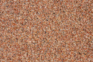 raw sand on the beach close-up, for background