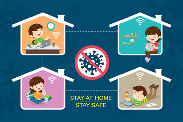 stay at home stay safe for family