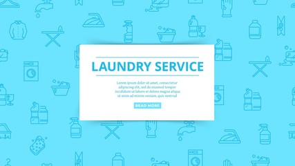 Fototapeta na wymiar Laundry service. Household service, washing, cleaning pattern. Clean things, homework vector icons. Laundry service, household equipment and hygiene cleaning illustration