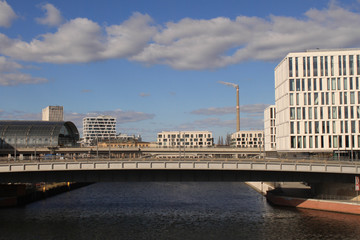 Berlin, Europacity, Blick in den Humboldthafen