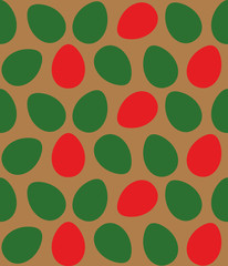 Easter colorful painted eggs seamless art pattern