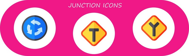 junction icon set