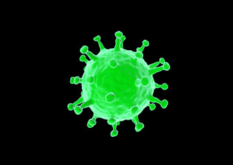 COVID-19New coronavirus, viral disease outbreak, 3d illustration