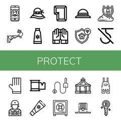 protect icon set
