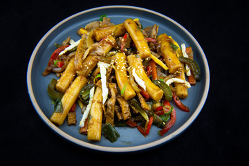 Stir-Fried Rice Cake with Soy Sauce