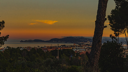 Obraz premium Small beach town