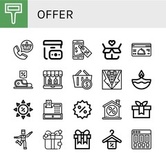 Set of offer icons