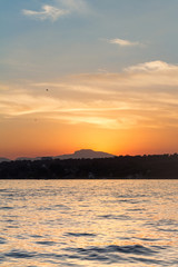 atardecer en el lago de tequesquitengo