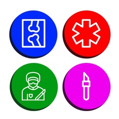 Obraz premium Set of surgery icons