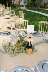 Wedding dining table. Rustic wedding.