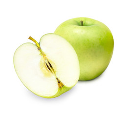 Green apple isolated on white  background 