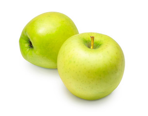 Green apple isolated on white  background 
