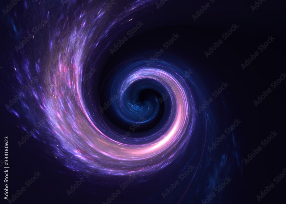 Wall mural beautiful color graphics build from a program. they look like galaxy and the universe. blackhole