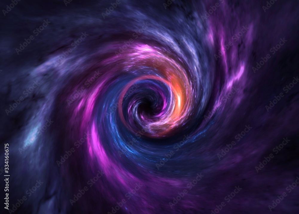 Wall mural black hole, science fiction wallpaper. beauty of deep space. colorful graphics for background, like 