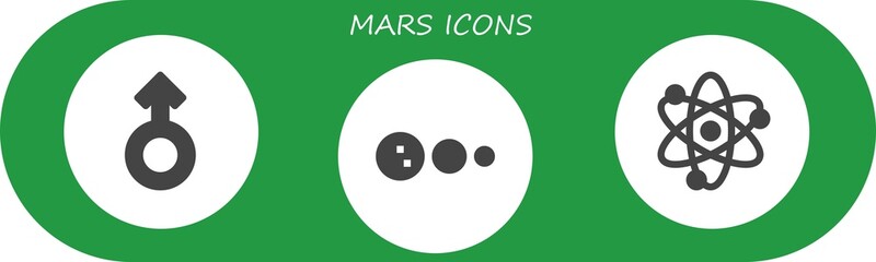 mars icon set © Anna
