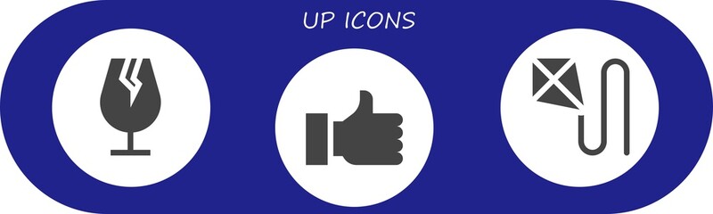 up icon set