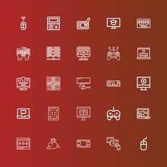 Editable 25 pc icons for web and mobile