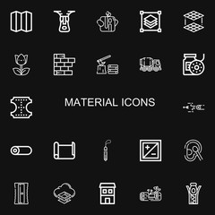 Editable 22 material icons for web and mobile