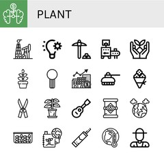 Set of plant icons