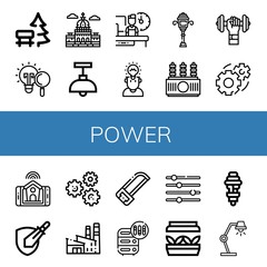 power icon set