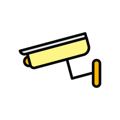 Security camera icon, CC tv symbol for your web site , logo, app, UI design,editable vector icon
