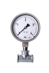 White analog manometer