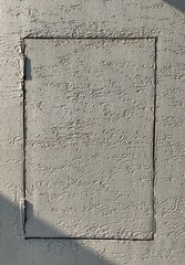 rectangle frame on the concrete wall