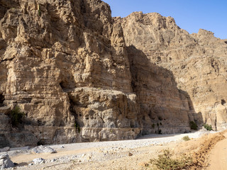 In the mountains there are wide dry wadi in summer. Oman