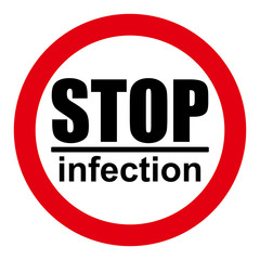 Healthcare infographic elements. Stop, infection. The distance between people is 2 meters. Vector illustration.