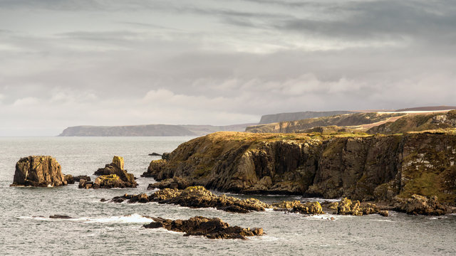 Macduff Coastline towards Crovie