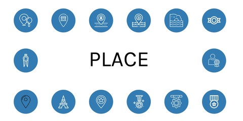 place icon set