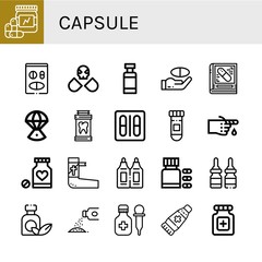 capsule icon set