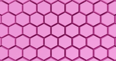 pink hexagon wallaper