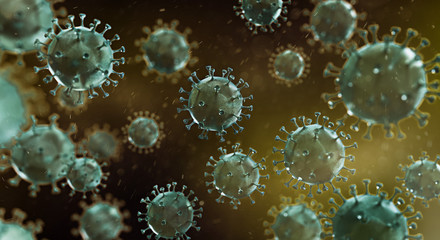 Coronavirus background - obrazy, fototapety, plakaty