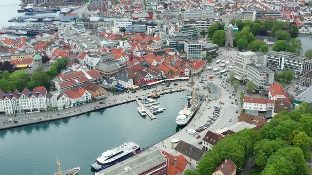 Beautiful aerial view of Stavanger
