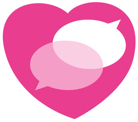 Aide Cœur  phylactère bulle