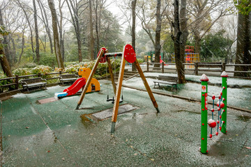 Fototapeta premium 雪の有栖川公園