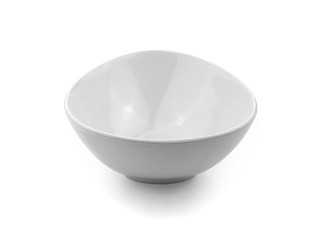 white ceramics bowl isolated on white background