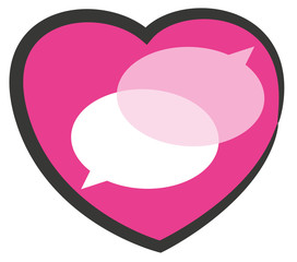 Aide Cœur  phylactère bulle 5