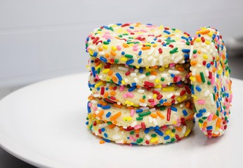 sugar cookies with sprinkles
