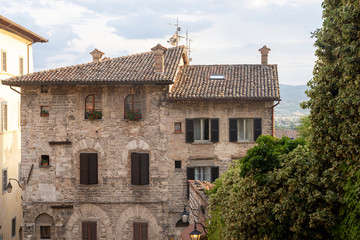 Gubbio, historic city in Umbria, Italy