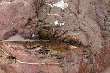 The close-up relief of the rocks.rock background