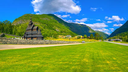Fototapeta na wymiar Borgund Stave Church, Norway, Scandinavia